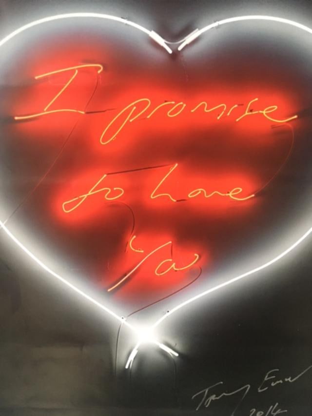 Tracey Emin (b1963) "I Promise To Love You", Exhibition Lithograph, Framed, 2014 - 10