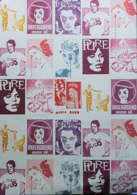 Pure Evil (English 1968) Purple ‘Jackie Kennedy In Tears’, Screenprint, Signed Numbered  - 13