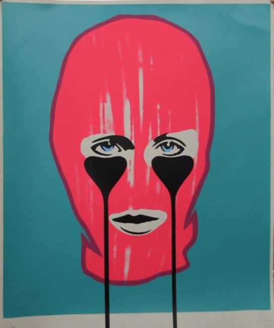 Pure Evil (English 1968) Purple ‘Jackie Kennedy In Tears’, Screenprint, Signed Numbered  - 14