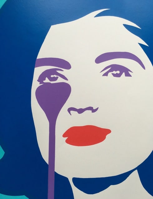 Pure Evil (English 1968) Purple ‘Jackie Kennedy In Tears’, Screenprint, Signed Numbered  - 2