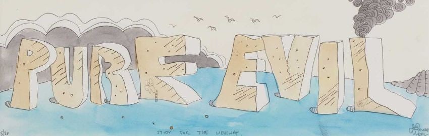 Pure Evil (English 1968) Purple ‘Jackie Kennedy In Tears’, Screenprint, Signed Numbered  - 9