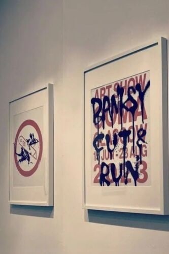 Banksy (b.1974) Authorised ‘Cut & Run - 25 Years Card labour’, Exhibition, Glasgow GOMA  - 11