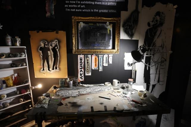 Banksy (b.1974) Authorised ‘Cut & Run - 25 Years Card labour’, Exhibition, Glasgow GOMA  - 6