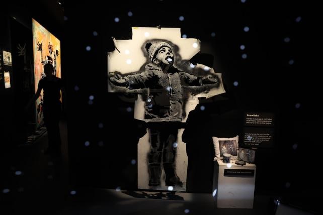 Banksy (b.1974) Authorised ‘Cut & Run - 25 Years Card labour’, Exhibition, Glasgow GOMA  - 7