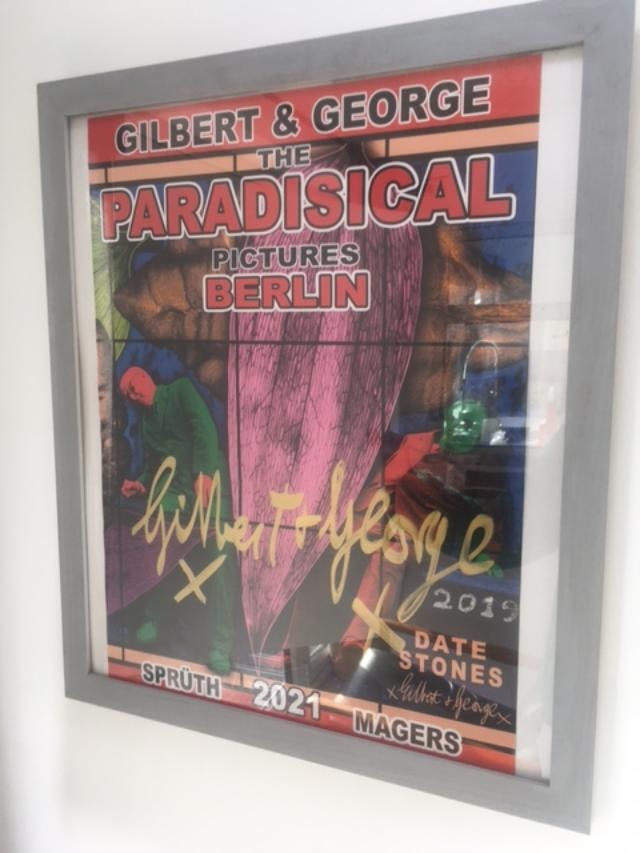 Gilbert & George (b1943 & 42) 'The Paradisical Pictures', Exhibition Poster, Berlin, Signed, 2021 - 2
