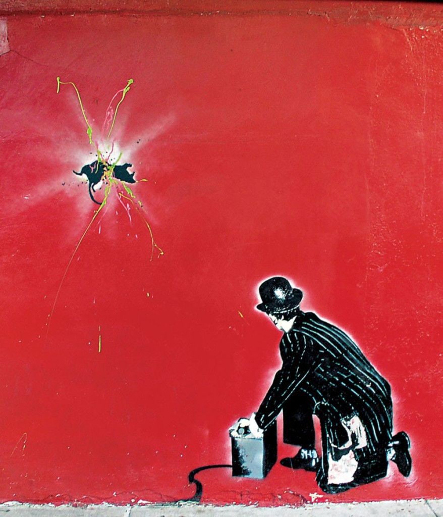 Nick Walker (b1969) Mind Your Rat Print By Vandal, 50x50cm, Framed, Glazed Print of Wall Mural, 2... - 2
