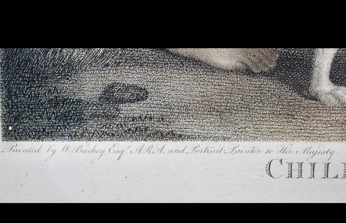 18th Century Stipple Engraving “Children Relieving A Beggar Boy” - 3