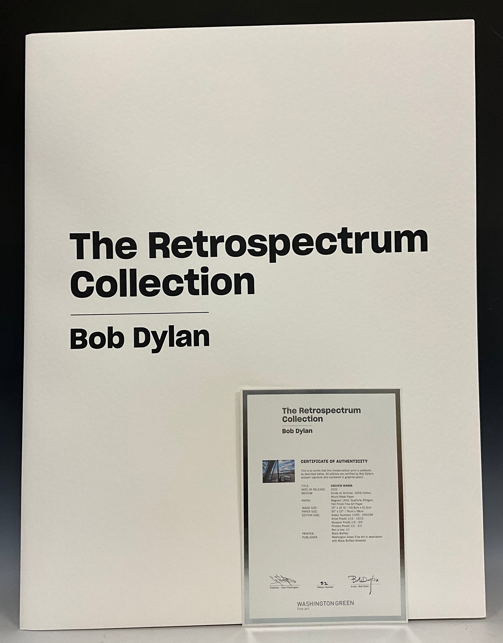 Bob Dylan (b1941) ‘Sideview Mirror’, Retrospectrum Collection, Editioned, Print, Certifi - 5