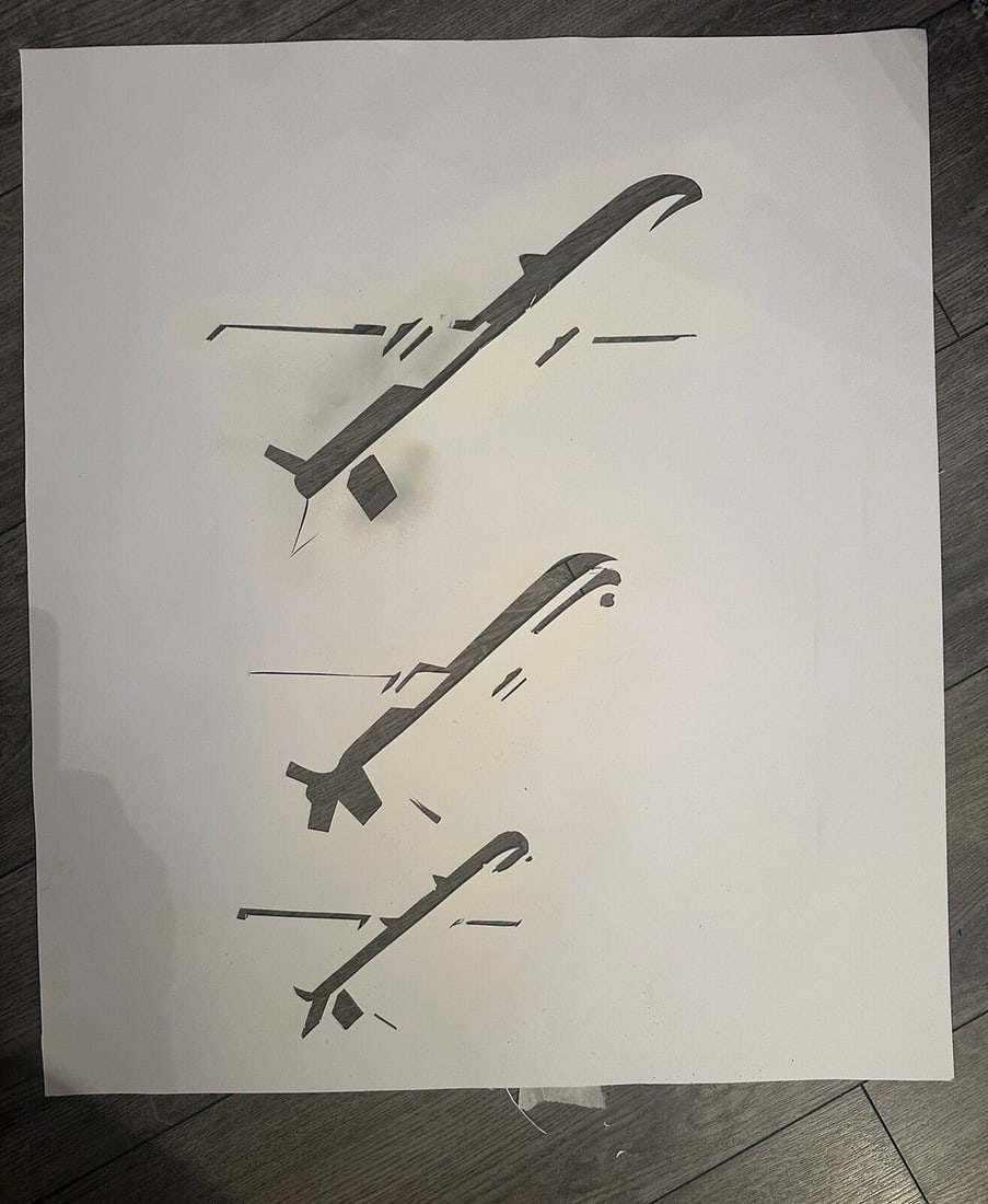 Banksy (1974-) ‘Civilian Drone Strike’ Spray Stencil, Graffiti Art, London, December 202 - 2