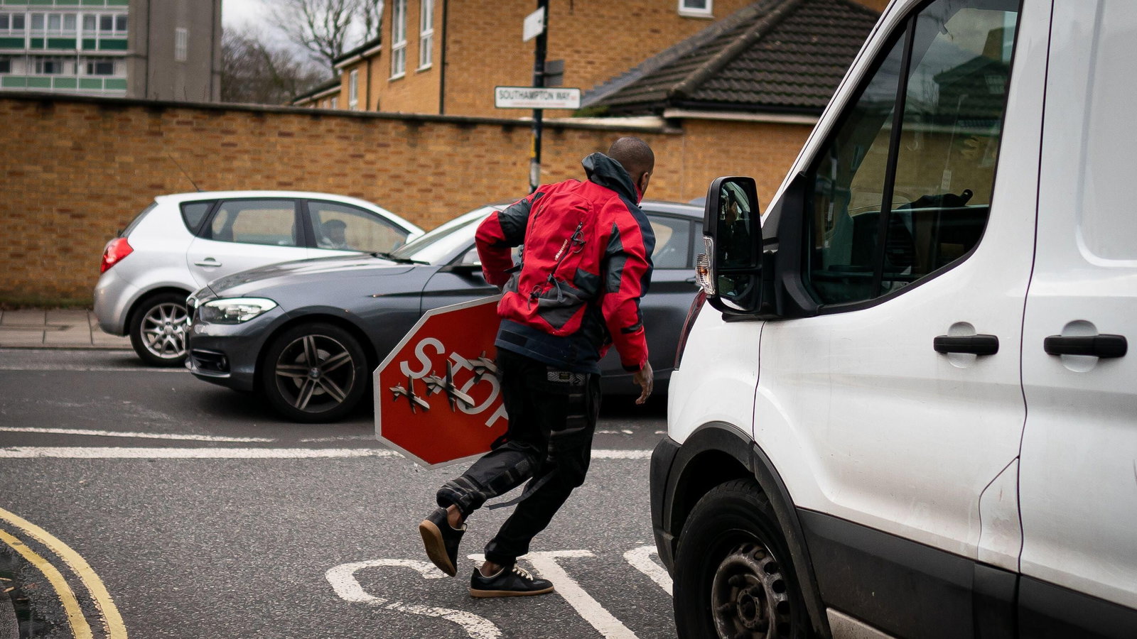 Banksy (1974-) ‘Civilian Drone Strike’ Spray Stencil, Graffiti Art, London, December 202 - 4