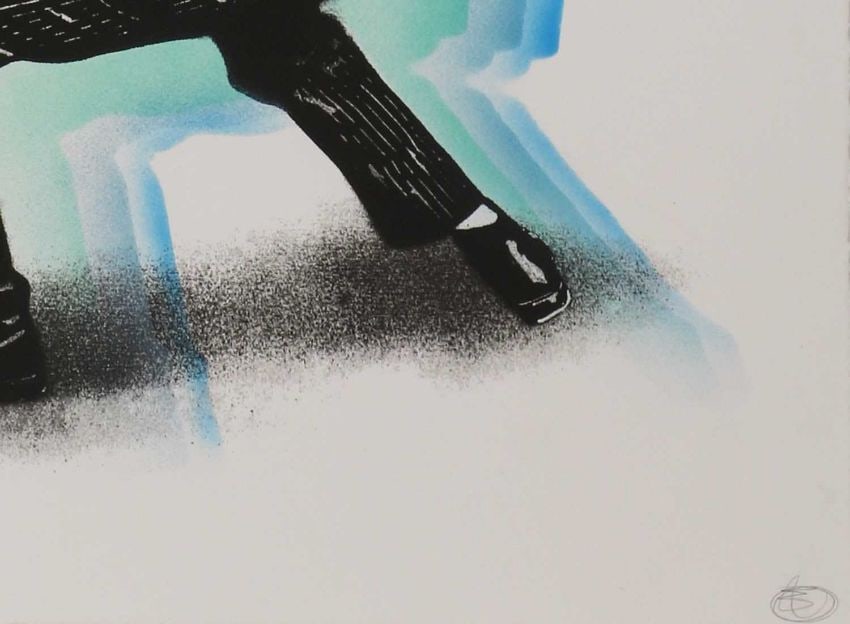 Nick Walker (b.1969) 'Boom Box Vandal' Screenprint In Blue & 1st Edition, A Sequence of Events - 4