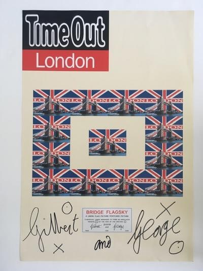 Gilbert & George (b.1943 & 42) Italian & British, Signed,Time Out London, Bridge Flagsky Ltd Ed 2... - 10