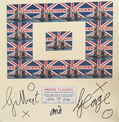 Gilbert & George (b.1943 & 42) Italian & British, Signed,Time Out London, Bridge Flagsky Ltd Ed 2... - 6