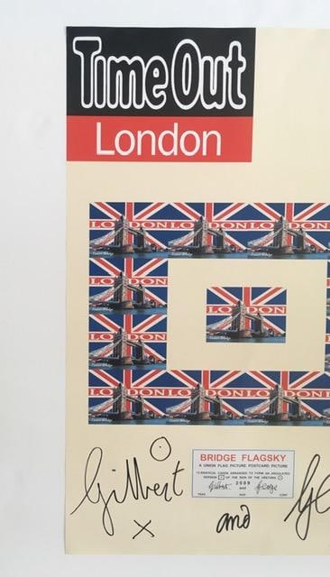 Gilbert & George (b.1943 & 42) Italian & British, Signed,Time Out London, Bridge Flagsky Ltd Ed 2... - 8