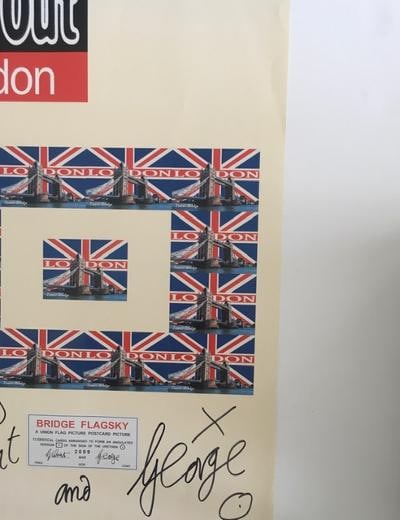 Gilbert & George (b.1943 & 42) Italian & British, Signed,Time Out London, Bridge Flagsky Ltd Ed 2... - 9