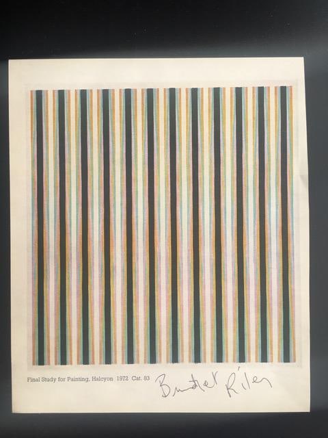 Bridget Riley (1931) ‘Halcyon’ Final Study for a Painting, Unique, Provenance, Hand Sign - 16