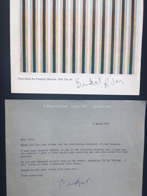 Bridget Riley (1931) ‘Halcyon’ Final Study for a Painting, Unique, Provenance, Hand Sign - 3