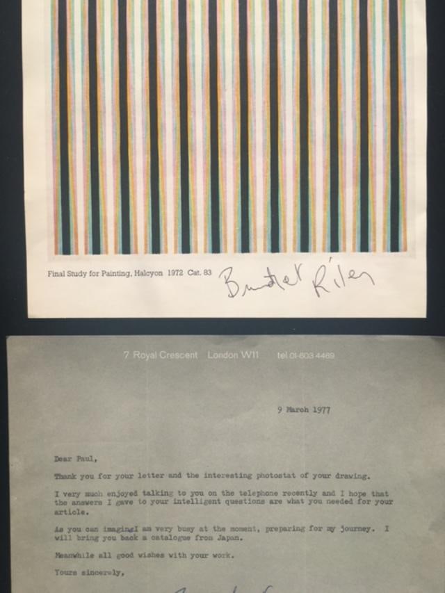 Bridget Riley (1931) ‘Halcyon’ Final Study for a Painting, Unique, Provenance, Hand Sign - 4