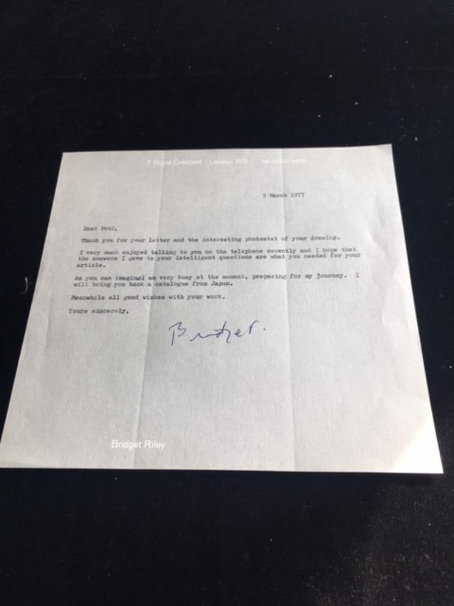 Bridget Riley (1931) ‘Halcyon’ Final Study for a Painting, Unique, Provenance, Hand Sign - 5