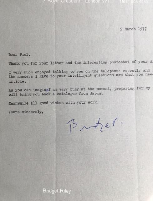 Bridget Riley (1931) ‘Halcyon’ Final Study for a Painting, Unique, Provenance, Hand Sign - 7