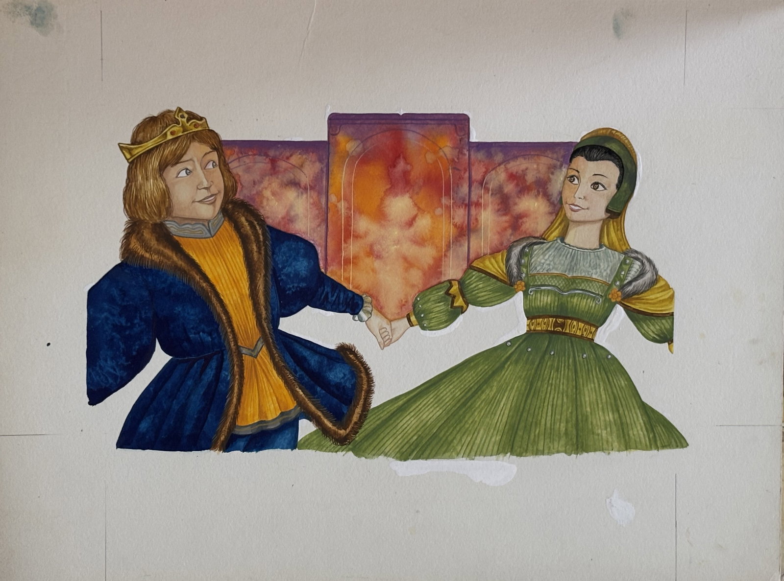 Snow White Original Vintage 1970's Book Artwork & COA & Copy of Page Free Post In UK: Title: Snow White Original Vintage 1970's Book Artwork & COA & Copy of Page Free Post In UK Description: This is the original, hand painted artwork for this vintage