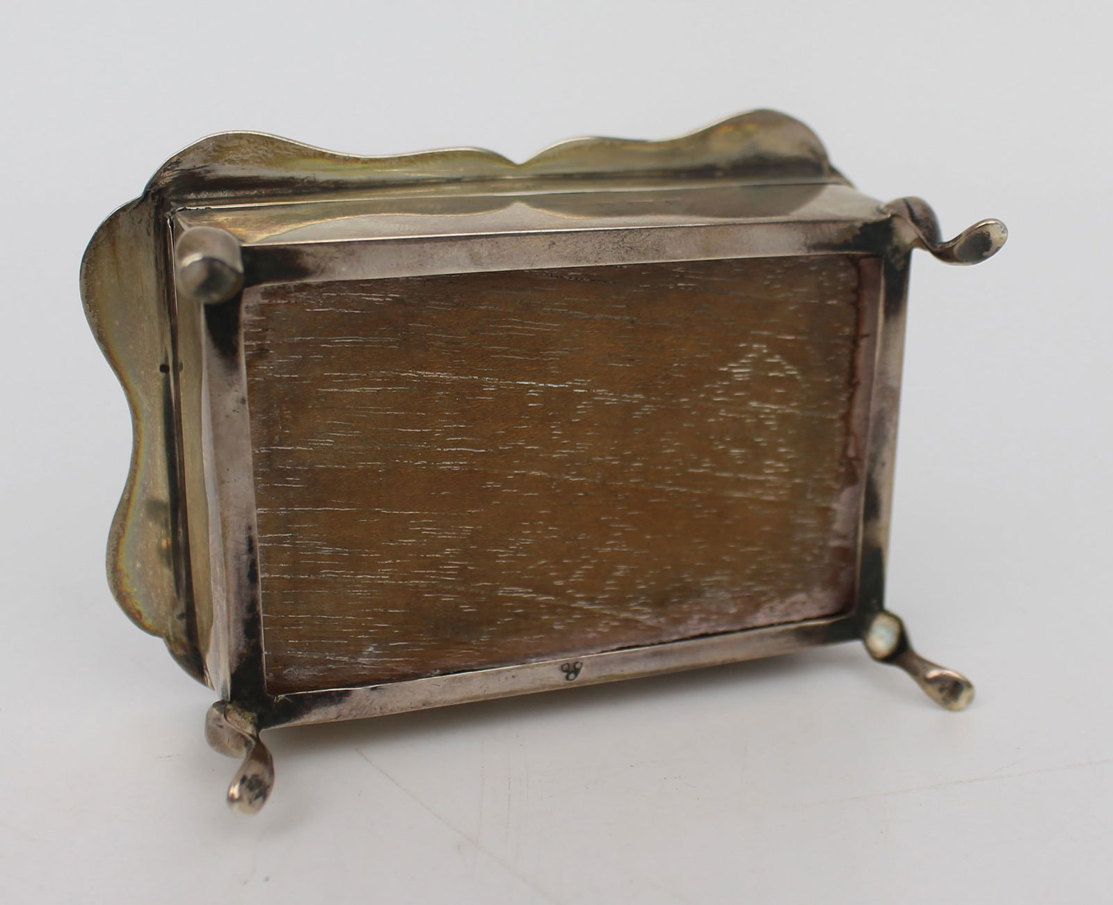 Solid Silver Pin Cushion Box Birmingham 1912 - 5
