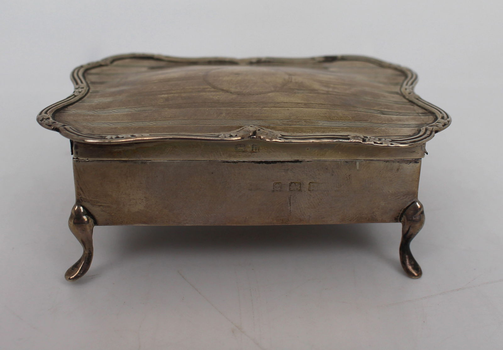 Solid Silver Pin Cushion Box Birmingham 1912 - 6