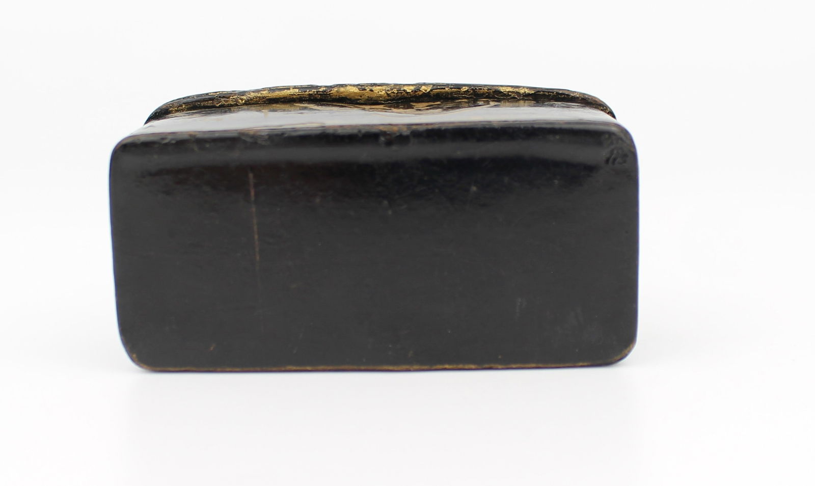 Small 19th Century Papier-Mâché Snuff Box – Gilt Lacquer Decoration, c.1830 - 6