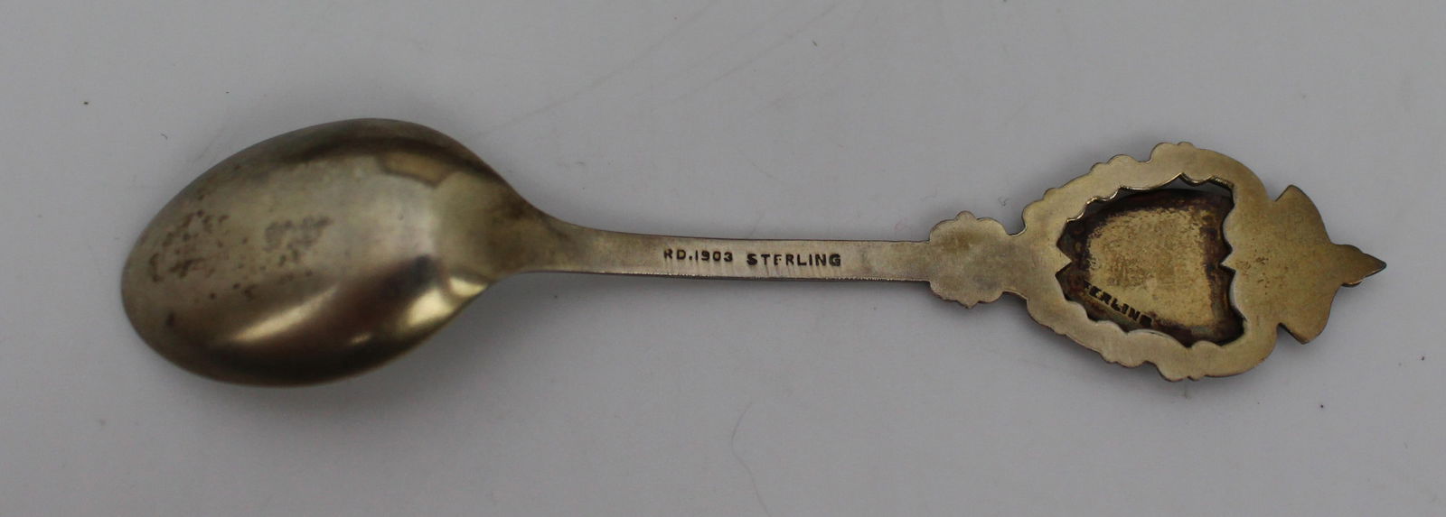 Cased Set of 6 Canadian Sterling Silver & Enamel Souvenir Spoons – Morris Michaels, c.1930s - 4