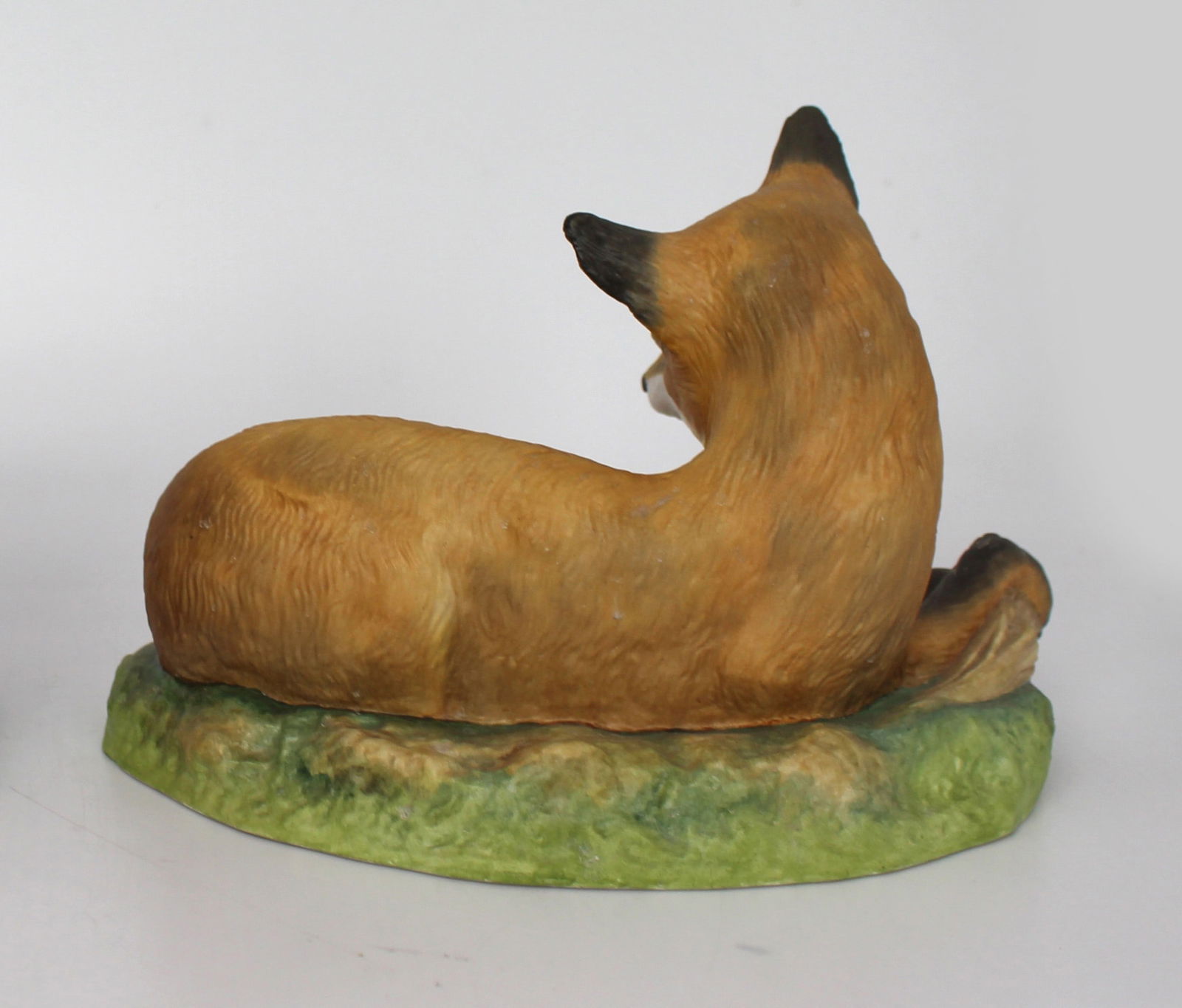 English Hand Painted Ceramic Fox Sculpture - 2