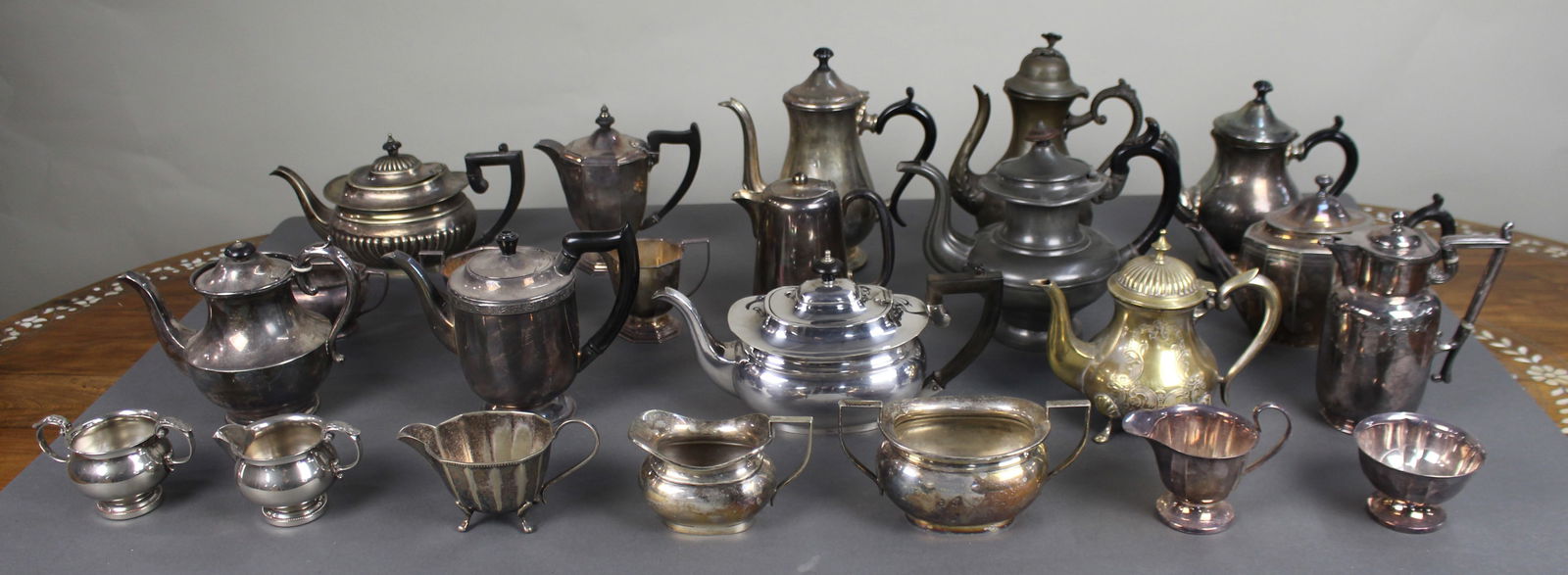 Collection of Antique & Vintage Silver Plated Tea & Coffee Ware Teapots - 2