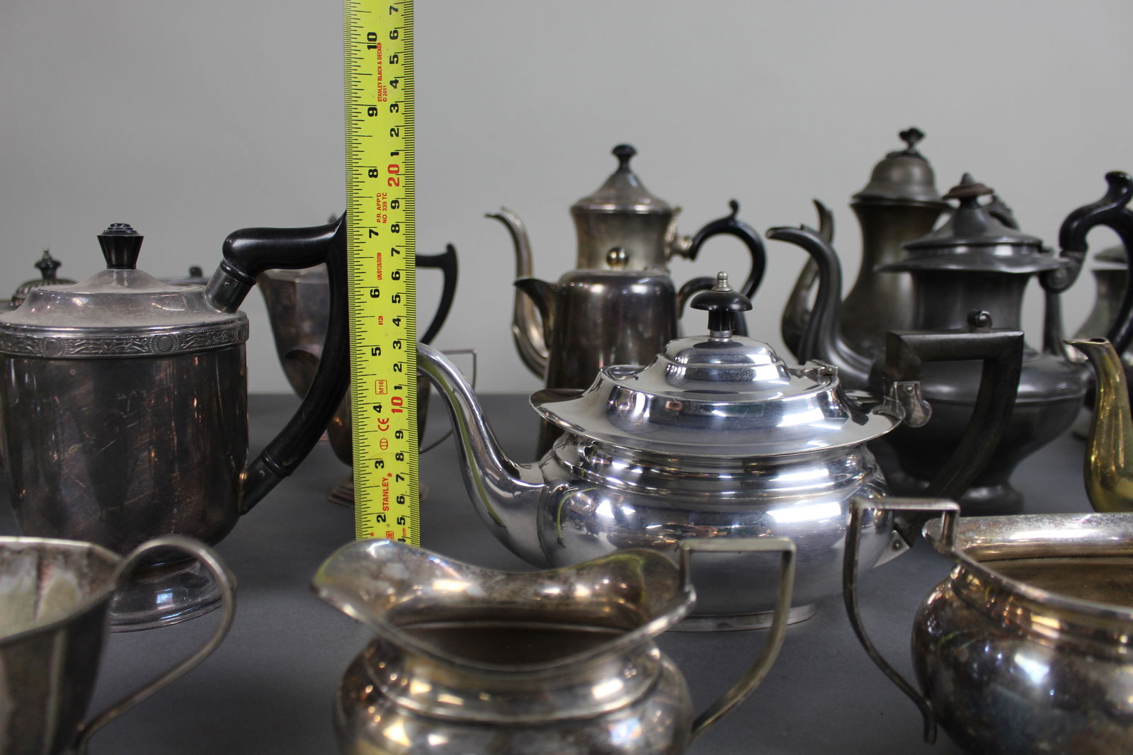 Collection of Antique & Vintage Silver Plated Tea & Coffee Ware Teapots - 5