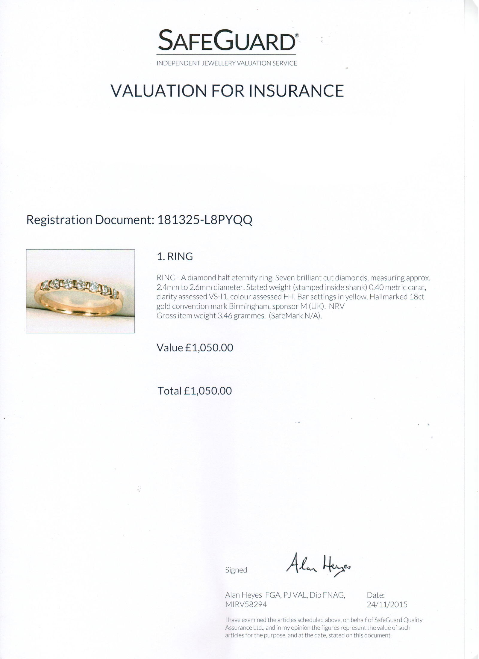 Diamond Half Eternity Ring - 5