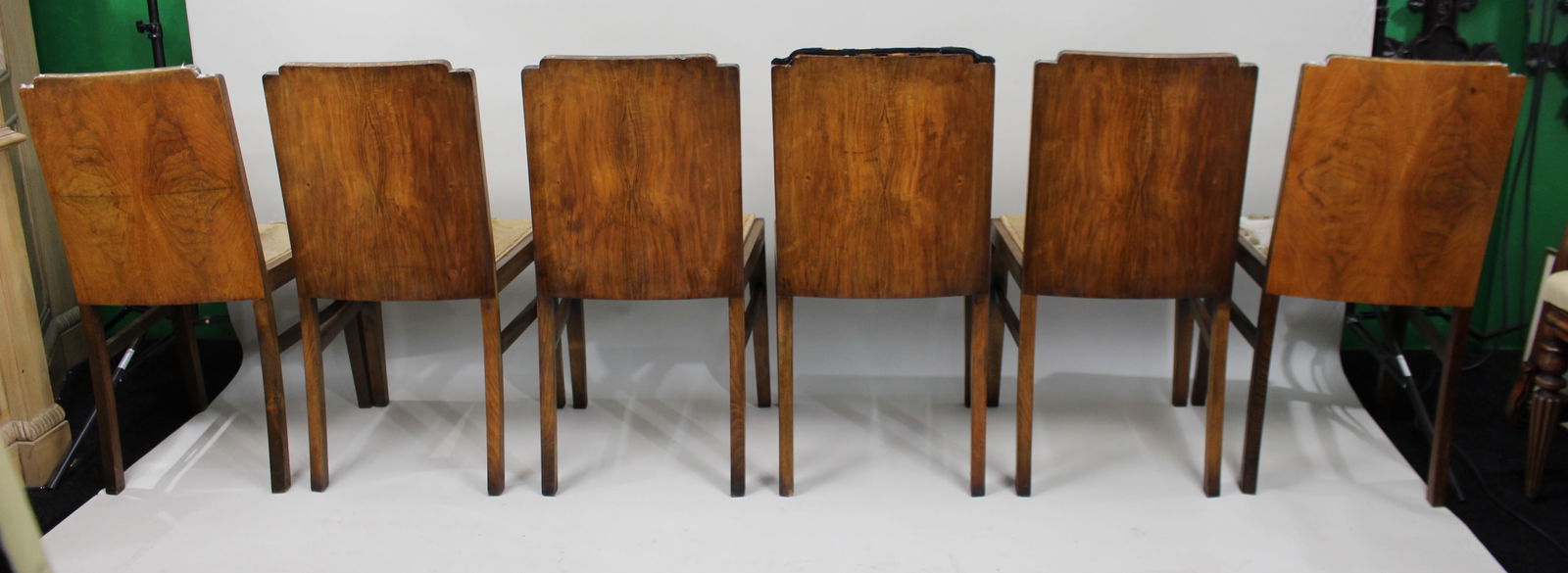 Set of 6 Art Deco Dining Chairs - 7