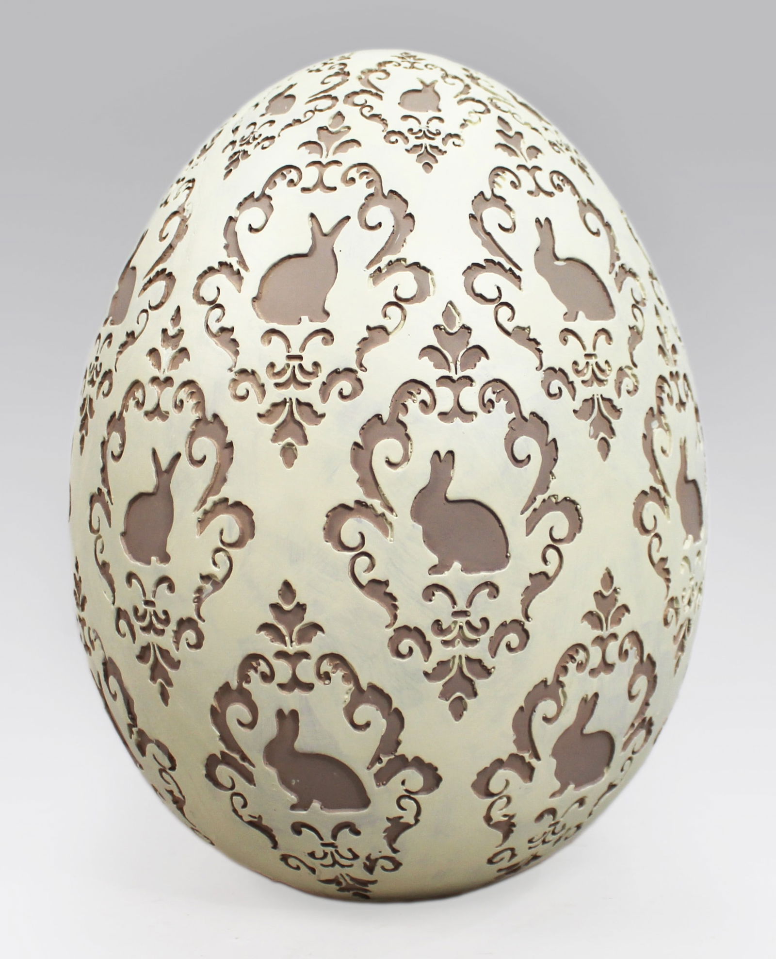 Large Hand Painted Decorative Easter Egg (1 of 2)