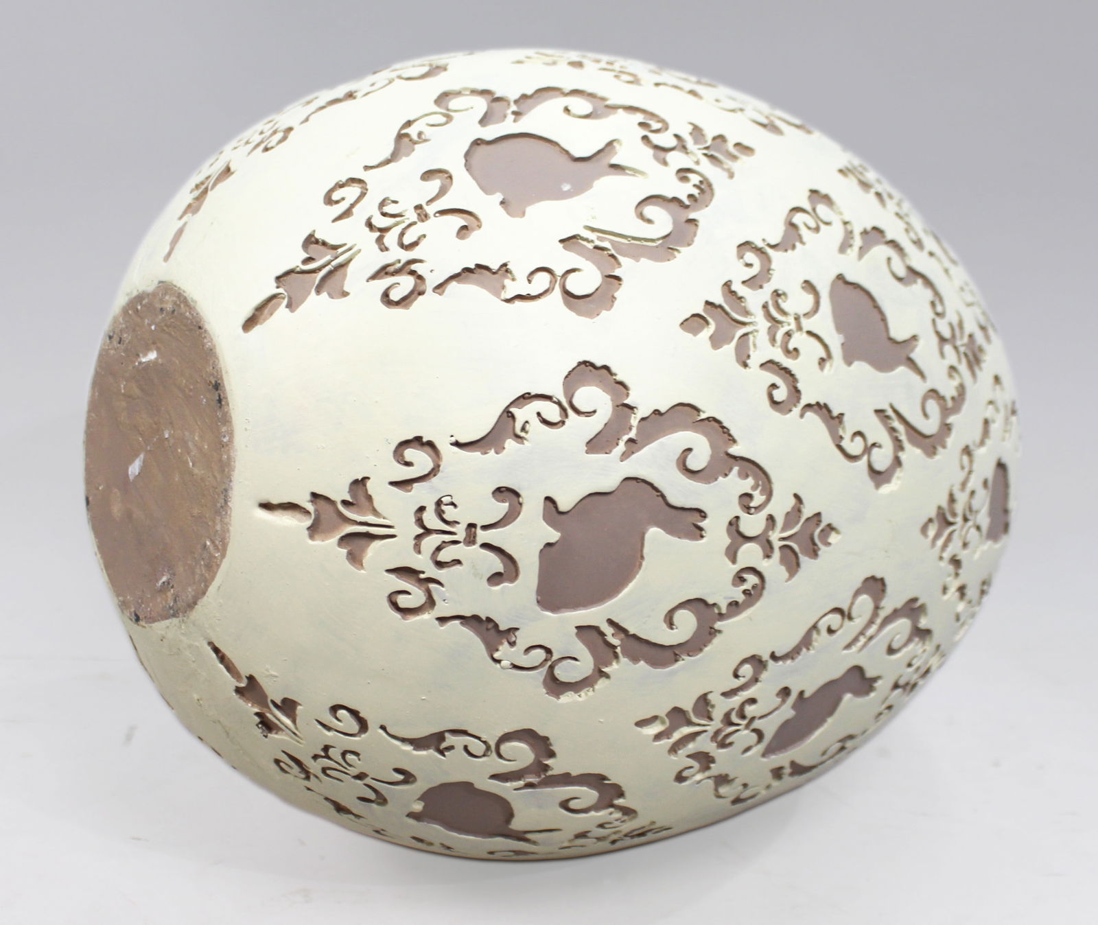 Large Hand Painted Decorative Easter Egg - 2