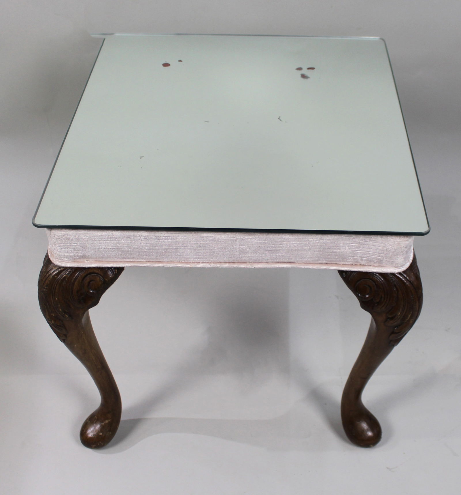 Queen Anne Style Mirror Topped Lamp Table - 2