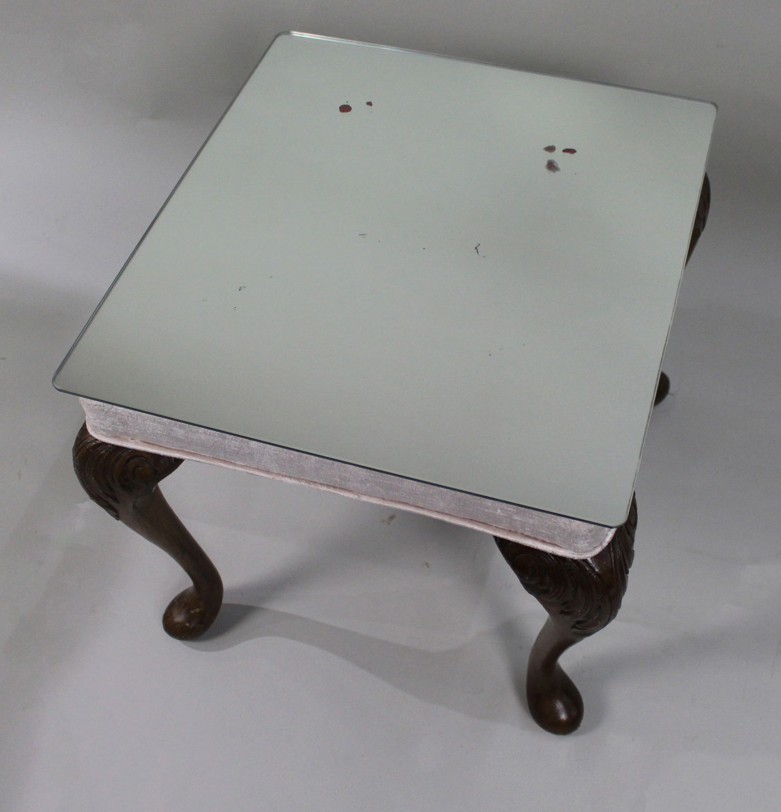 Queen Anne Style Mirror Topped Lamp Table - 5