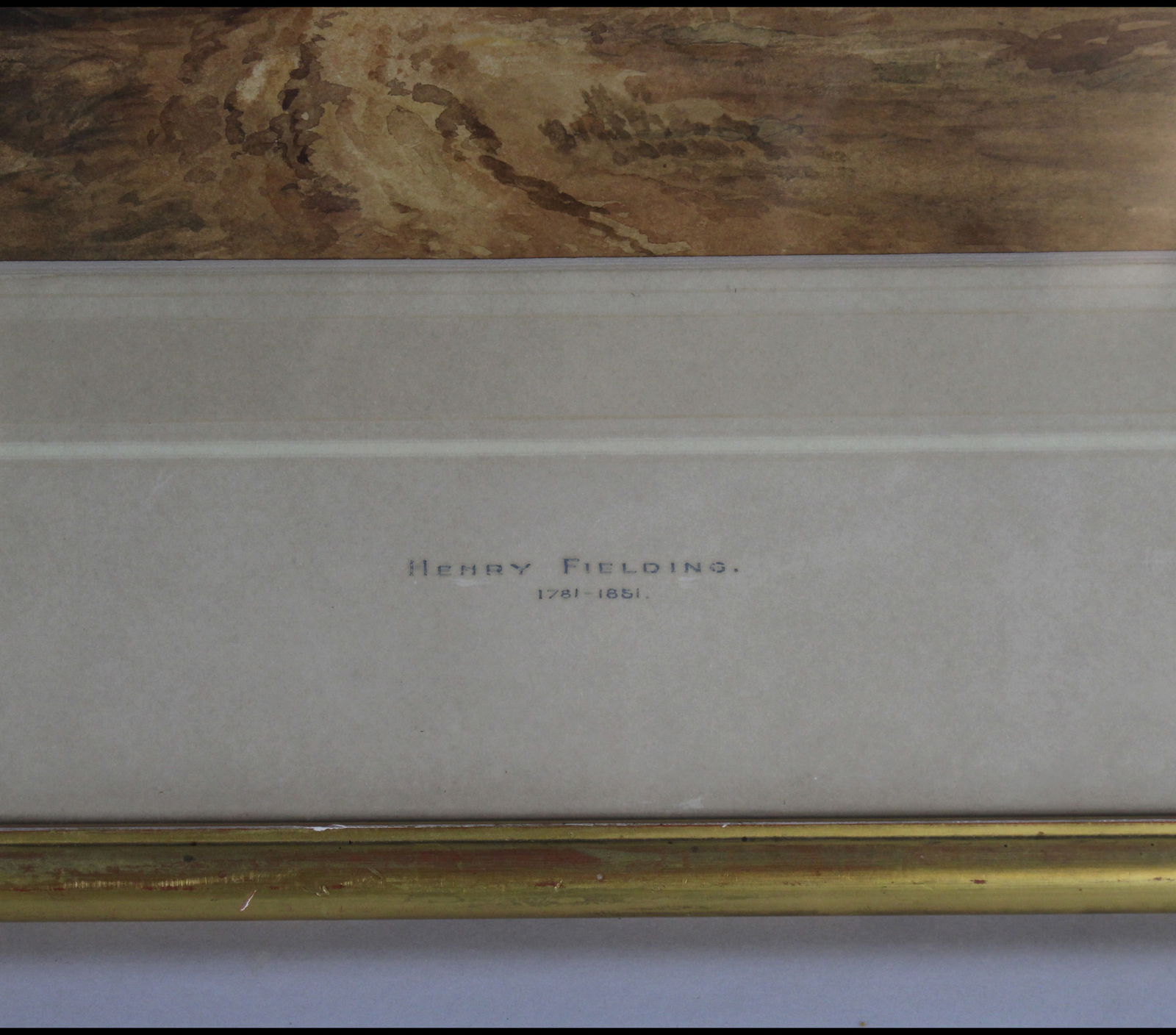 Sepia Landscape Watercolour by Henry Fielding (1781–1851) - 3