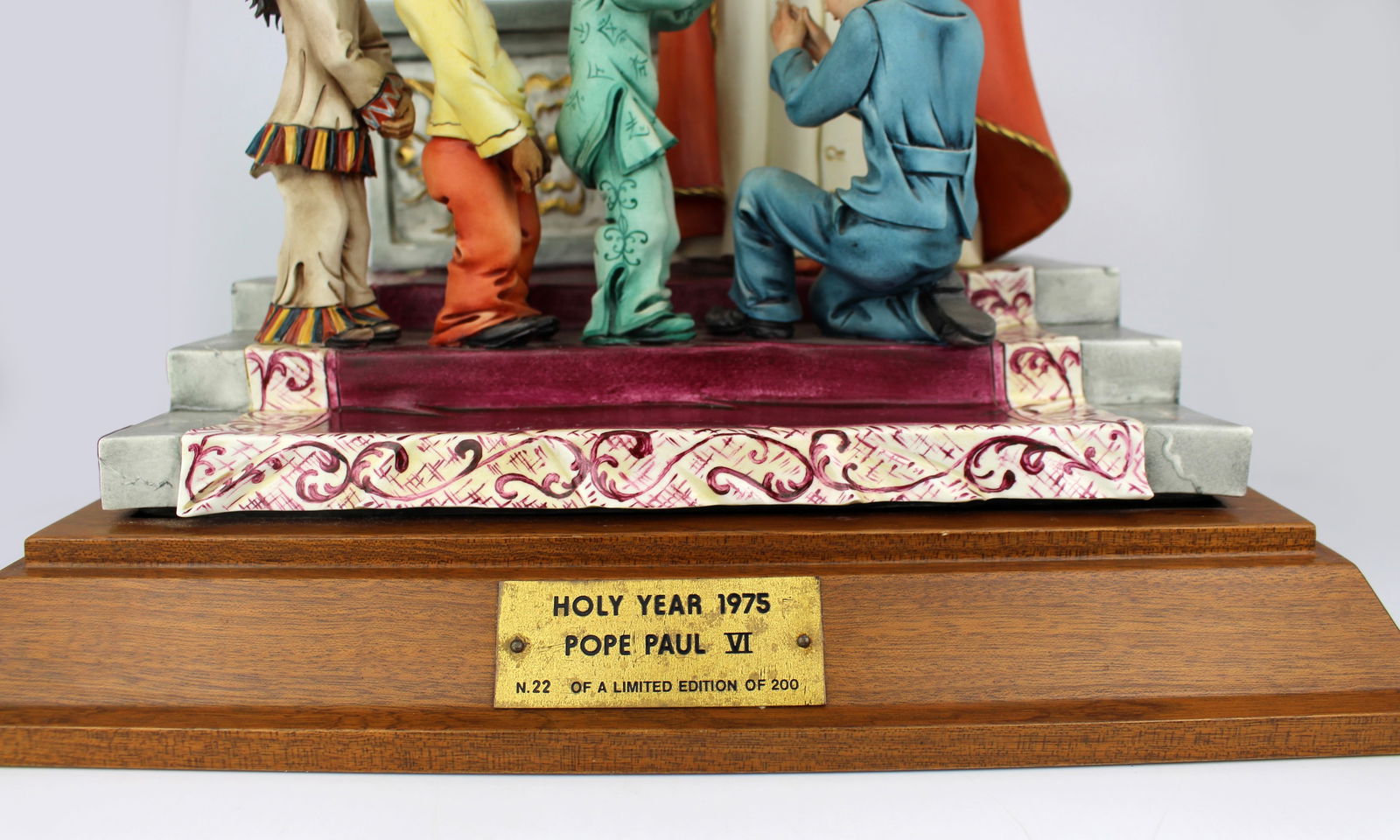 Large Capodimonte Porcelain Figurine – Pope Paul VI - 12