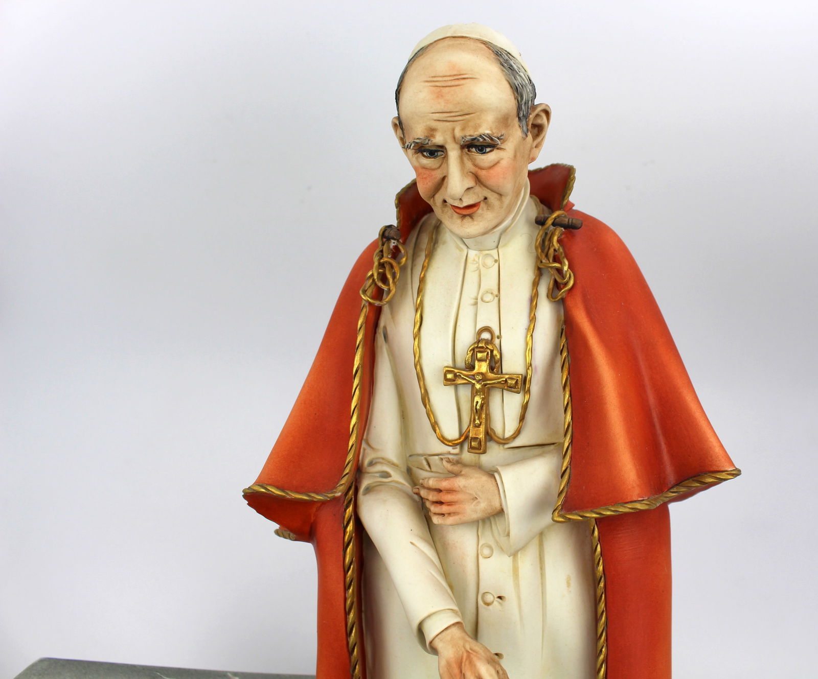 Large Capodimonte Porcelain Figurine – Pope Paul VI - 14