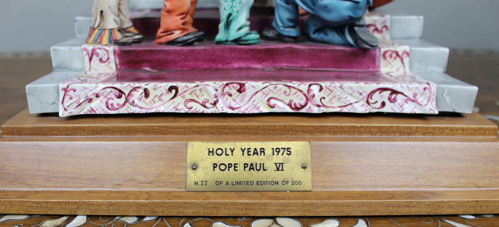 Large Capodimonte Porcelain Figurine – Pope Paul VI - 3