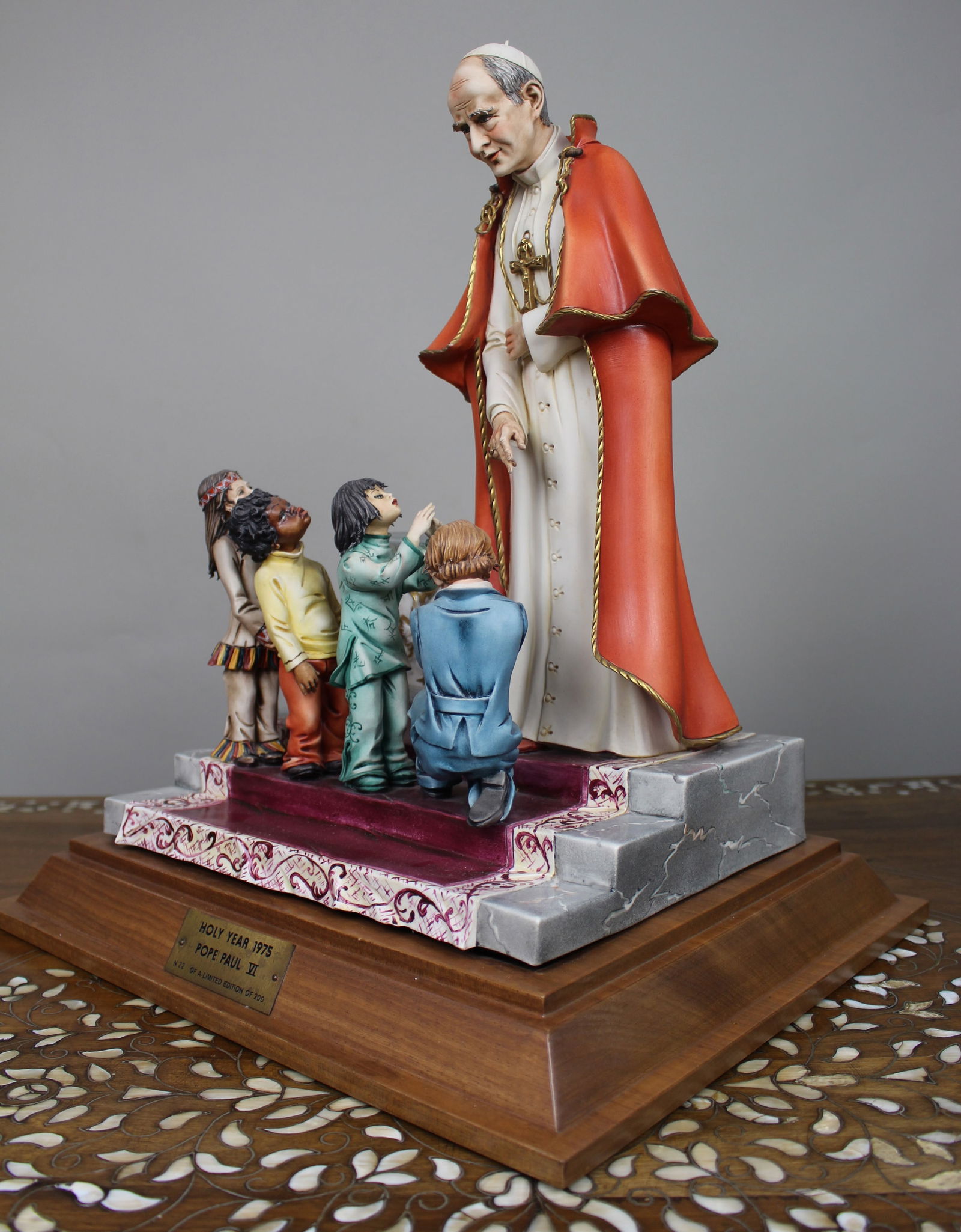 Large Capodimonte Porcelain Figurine – Pope Paul VI - 5