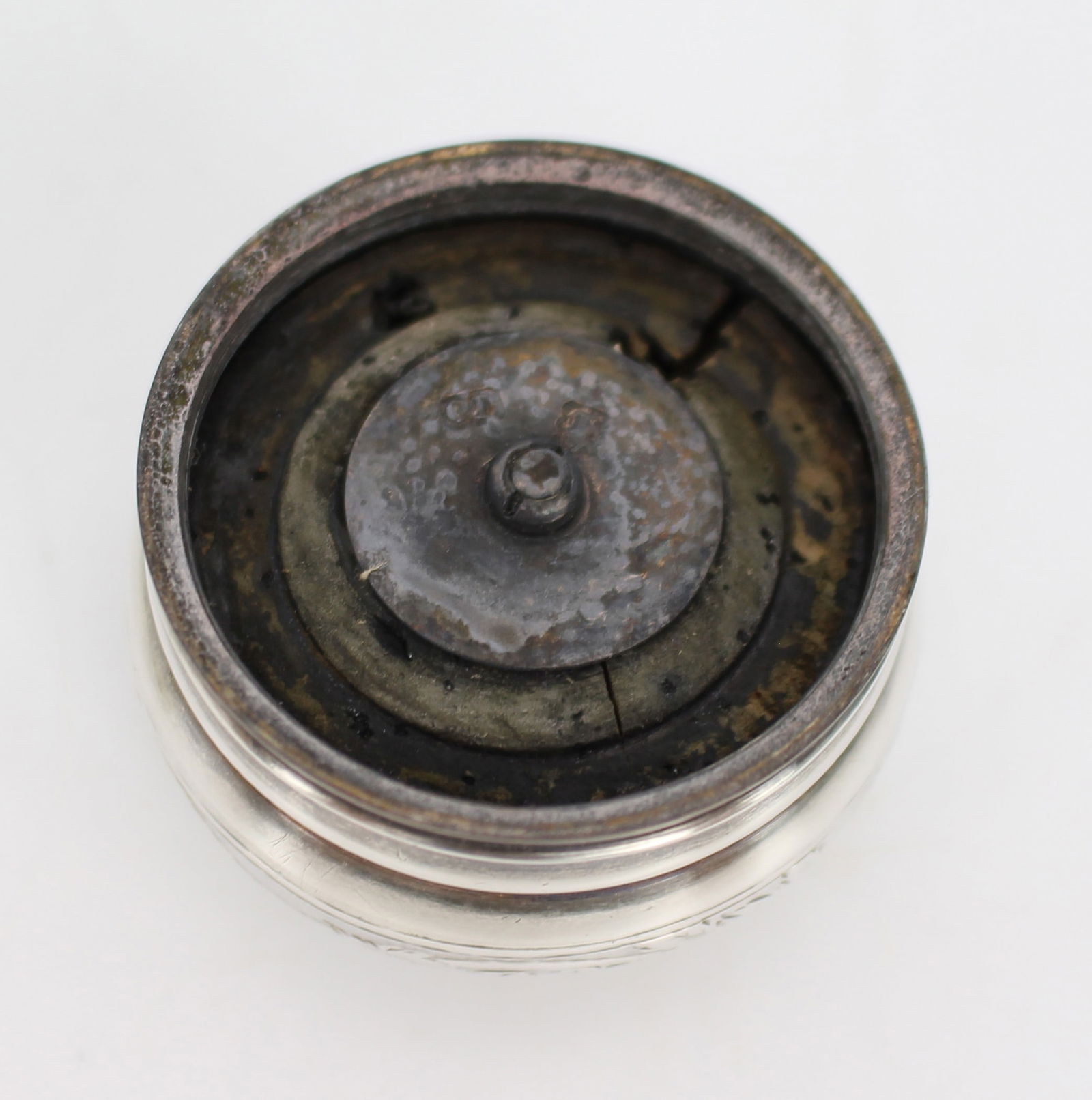 Silver Topped Crystal Bottle London 1898 - 6