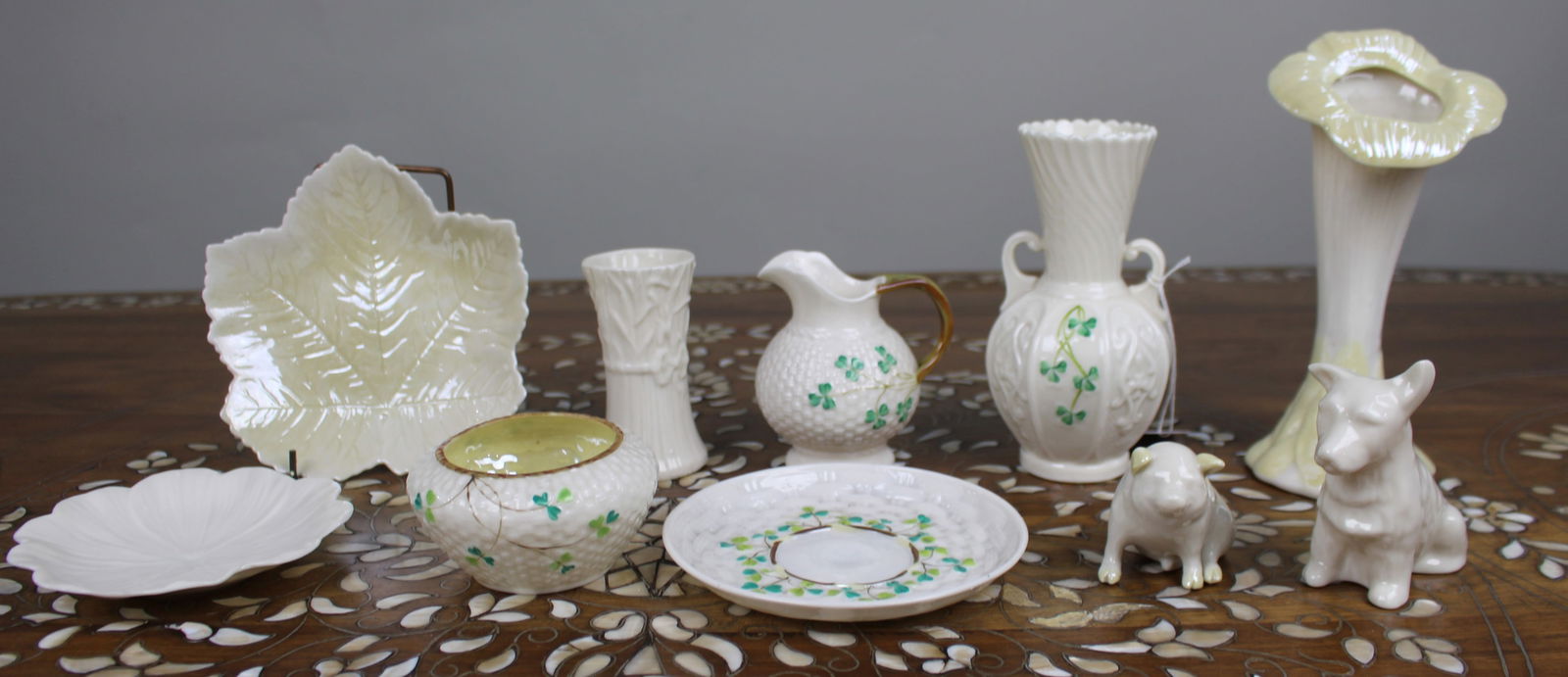 Collection of 10 Irish Belleek Antique & Vintage Porcelain Pieces (1 of 20)