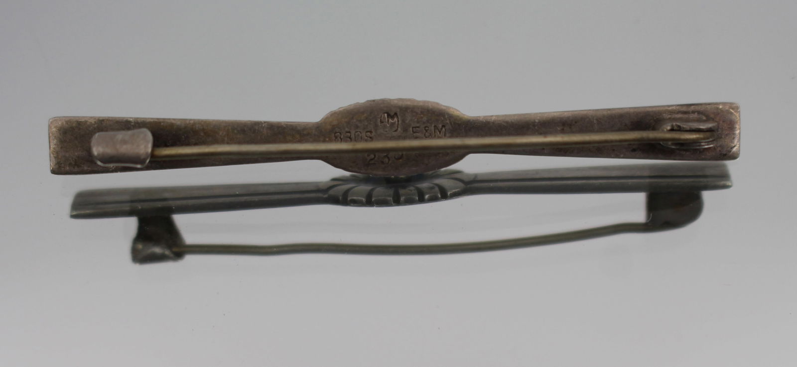 Vintage Scandinavian 830 Silver Brooch – E&M Mark, c.1950s - 2