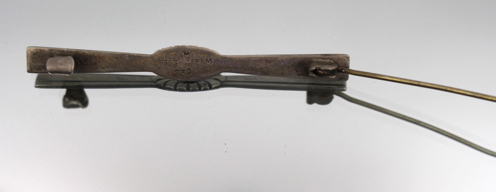 Vintage Scandinavian 830 Silver Brooch – E&M Mark, c.1950s - 3