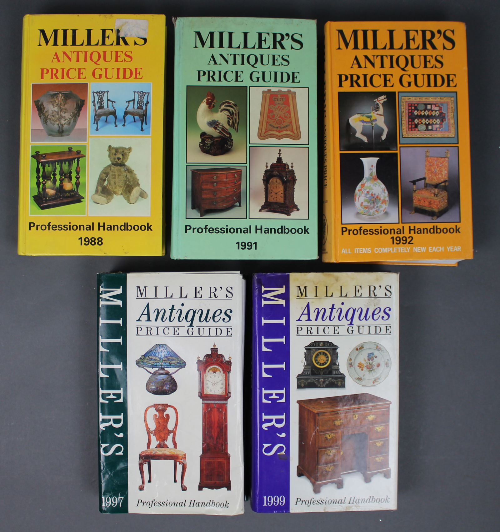 Collection of 5 Miller's Antiques Price Guide Books: Title: Collection of 5 Miller's Antiques Price Guide Books Description: Collection of 5 Miller's Antiques Price Guide Books Condition: Used Delivery option: Collection & Delivery Location