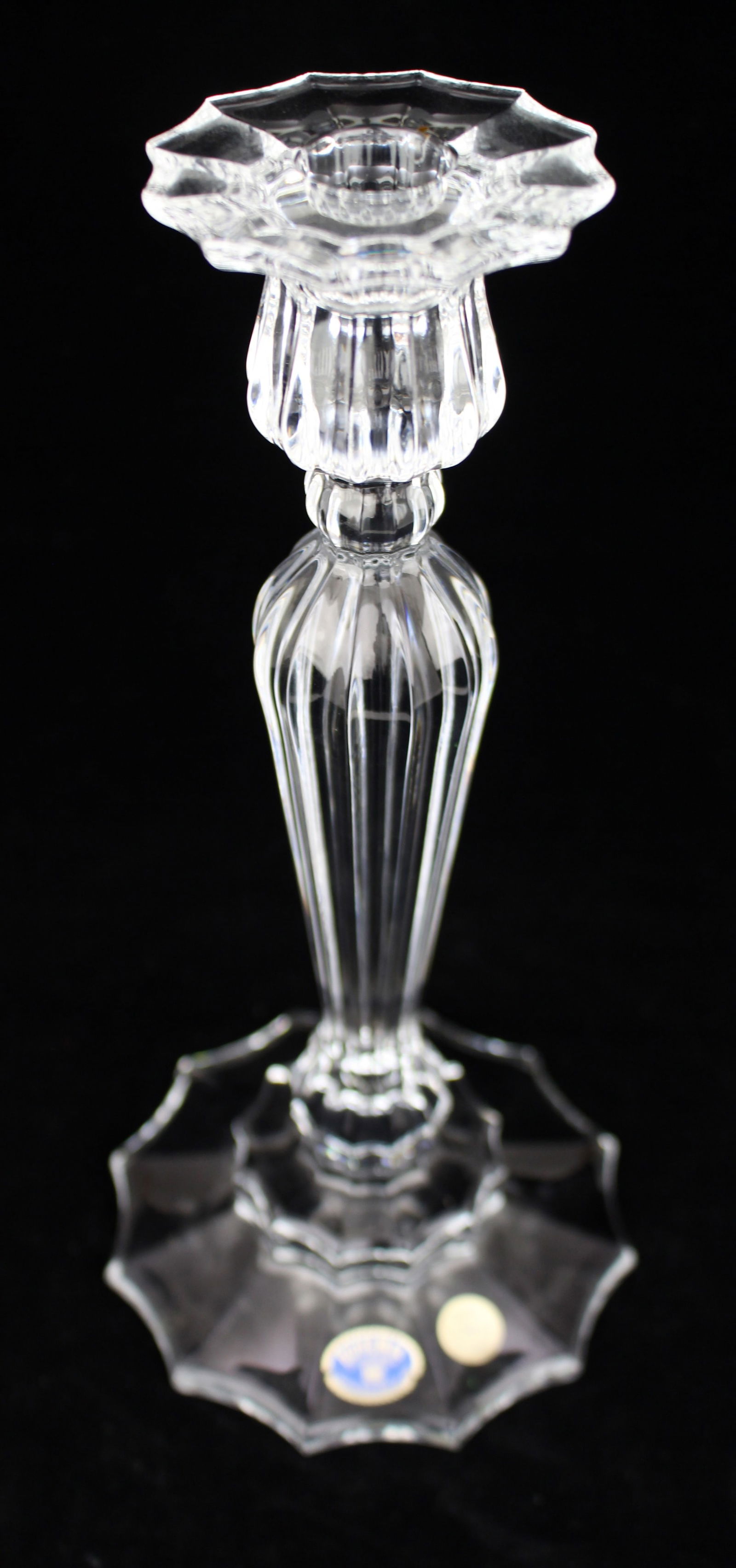 Fine Pair of Bohemia Lead Crystal Candlesticks - 4