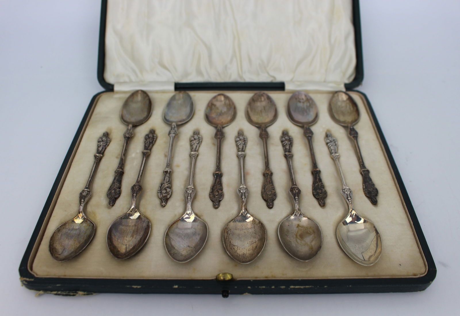 Cased Set of 12 Apostle Spoons by Charles Wilkes 1914 (1 of 5)
